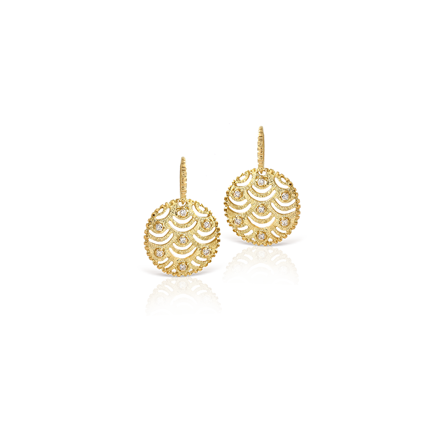 Nubia Earrings with Diamonds Lalaounis