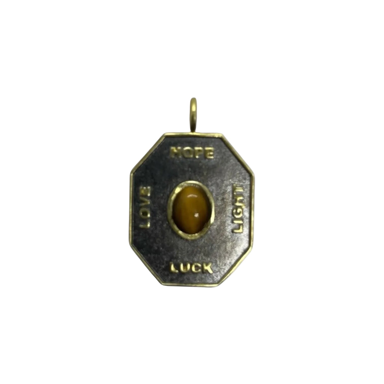 Love, Luck, Hope, Light Large Pendant