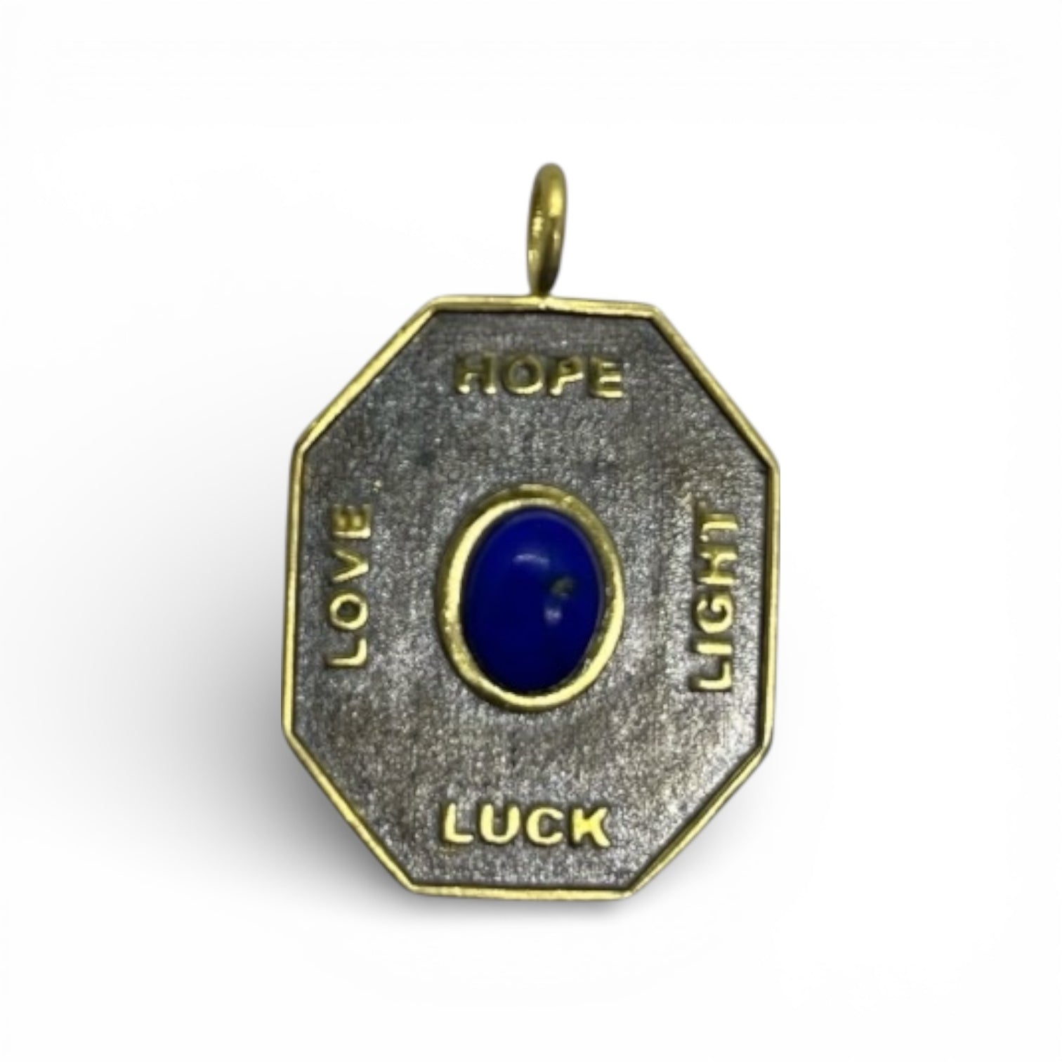 Love, Luck, Hope, Light Large Pendant