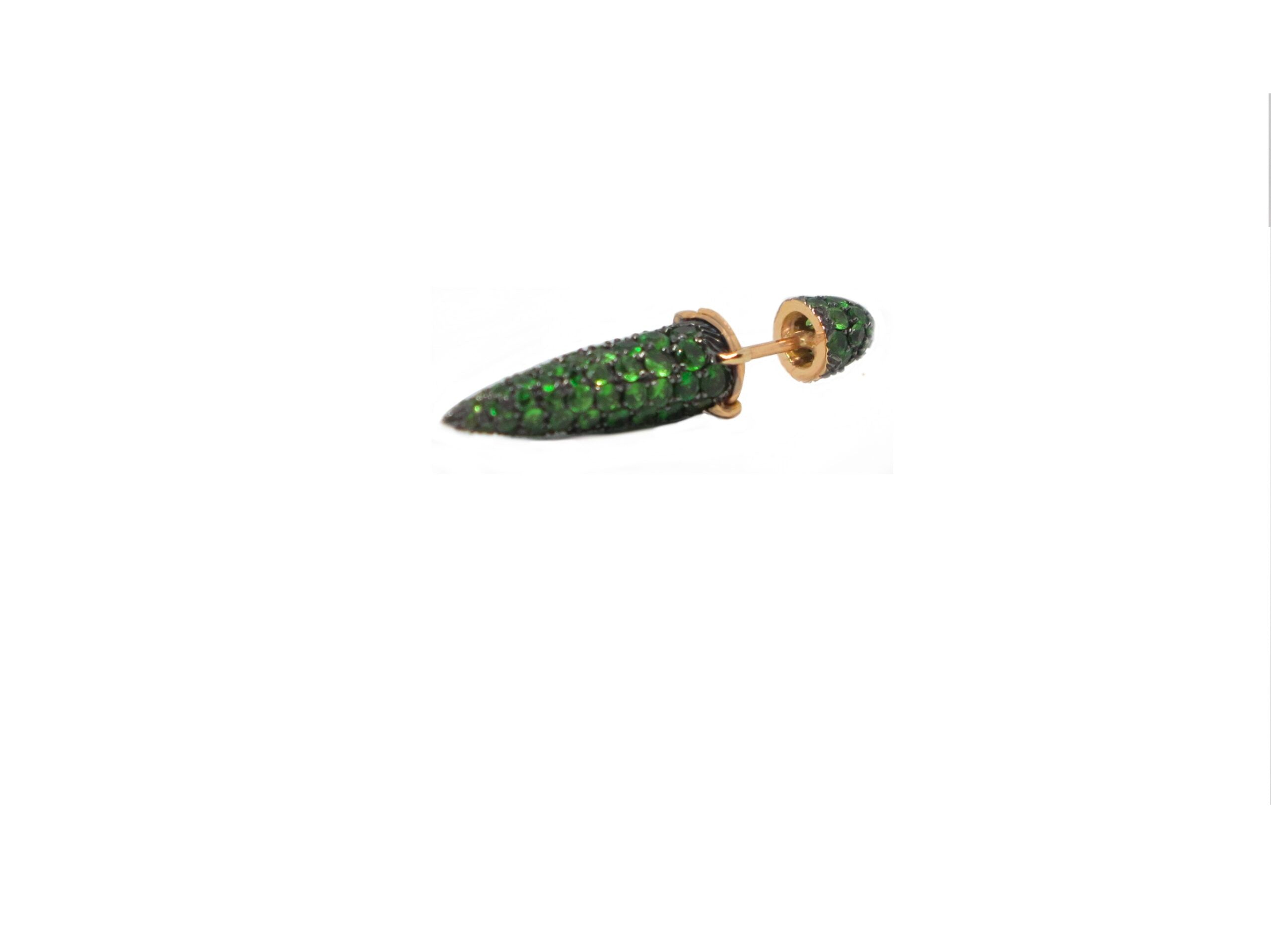 Bo Fuse Earring with Tsavorites
