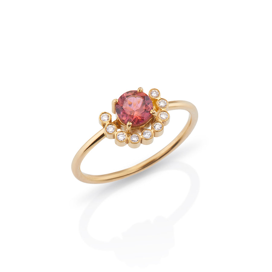 Round Rhodolite Ring Fotini Psarouli