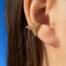 Three Pointed Star Diamond Ear Cuff