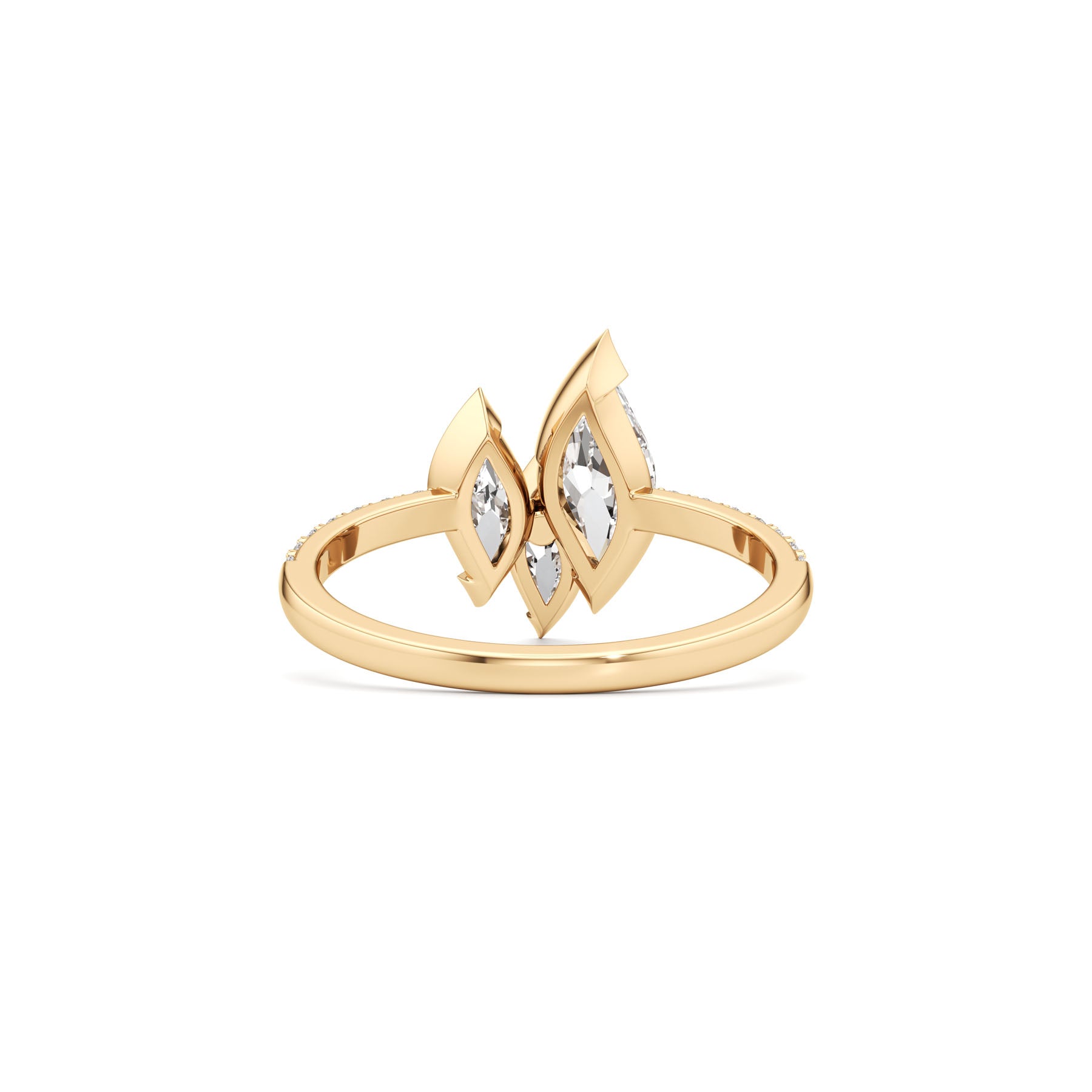 Flame Ember Pavé Ring