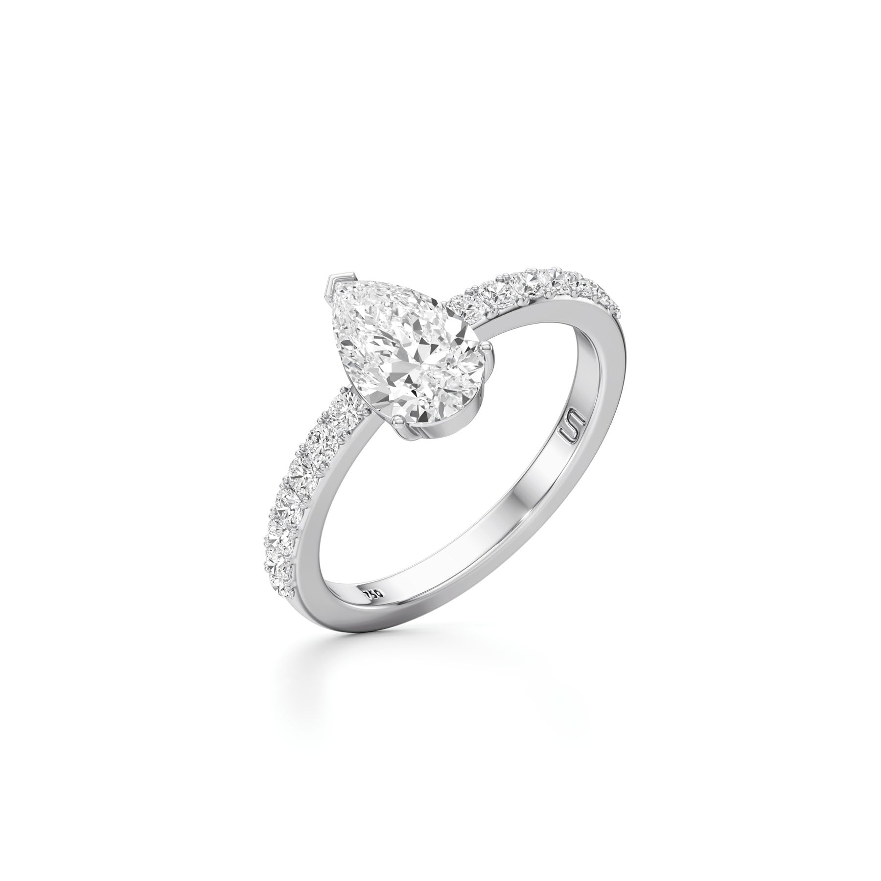 Tear Dream Pavé Ring