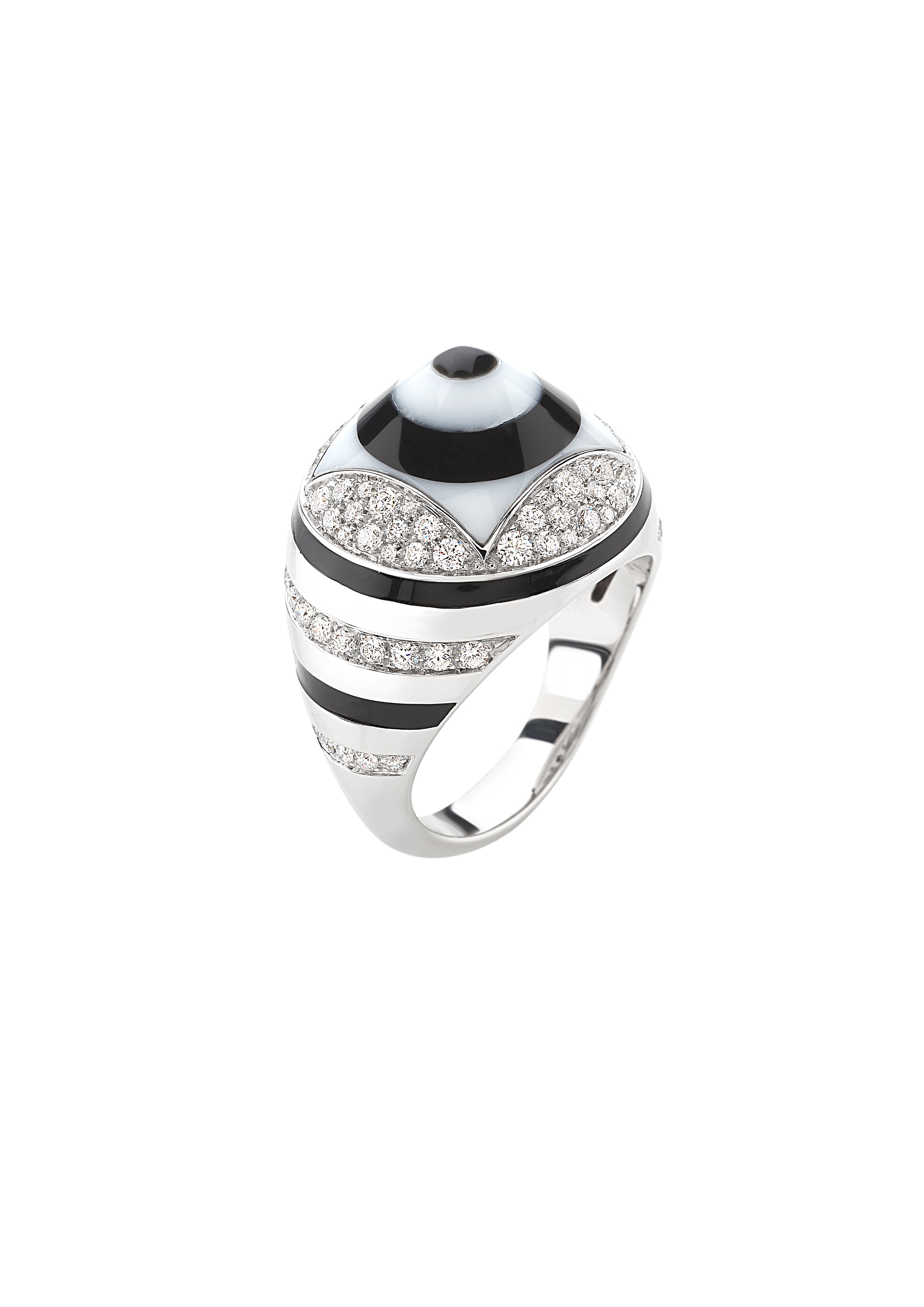 You Spin Me Round Onyx Ring