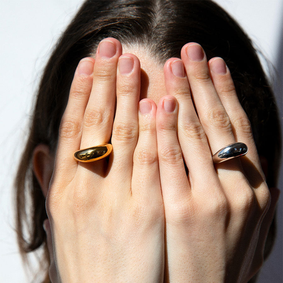 Lips Ring in Silver