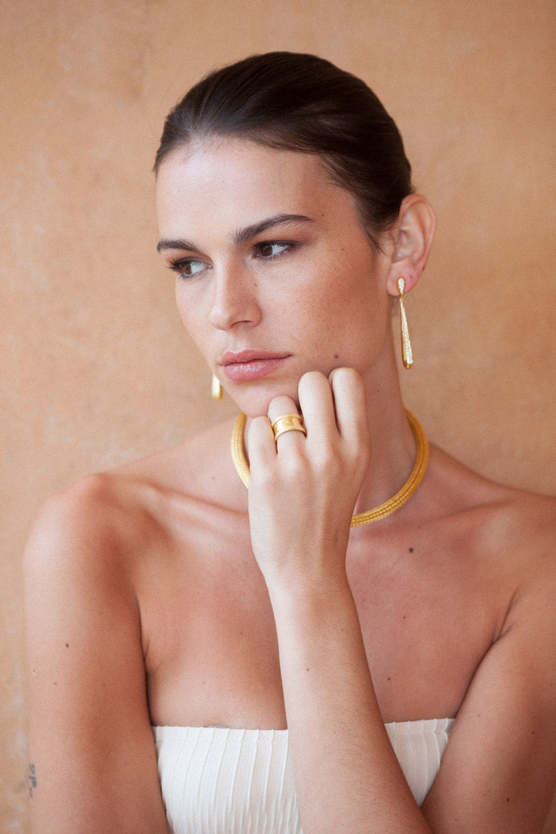 Long Drop pair of earrings