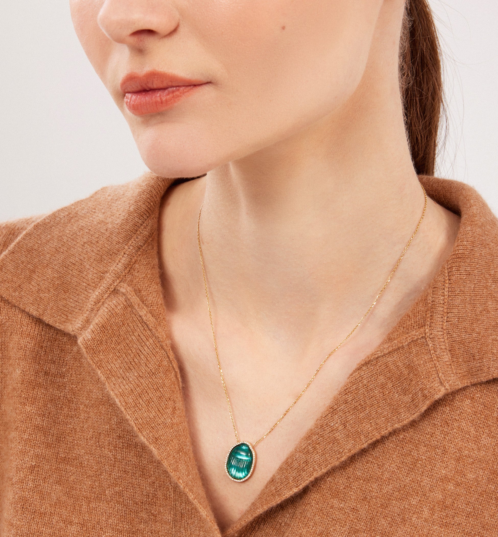 Big Gola Diamond Necklace