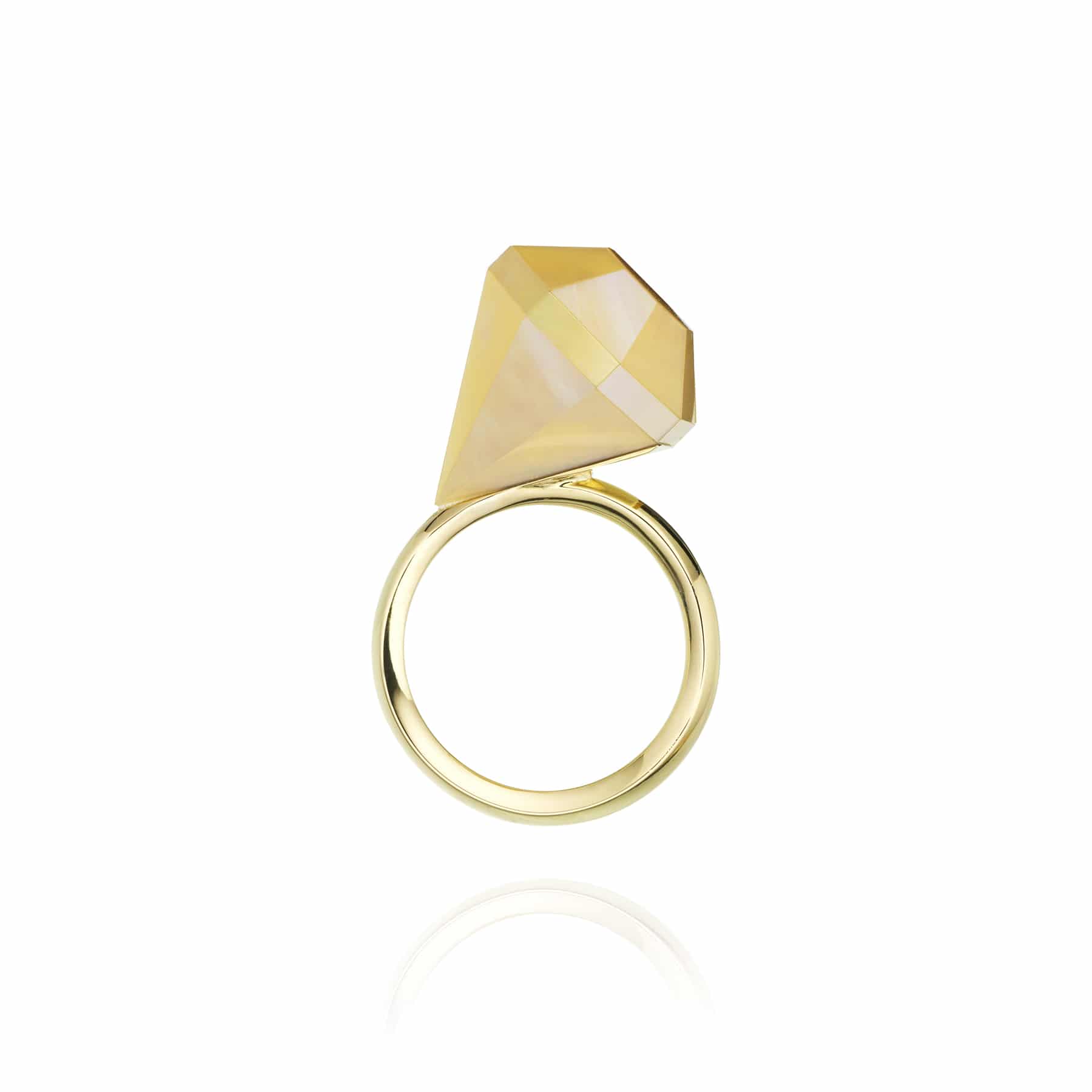 MOP Diamond Ring
