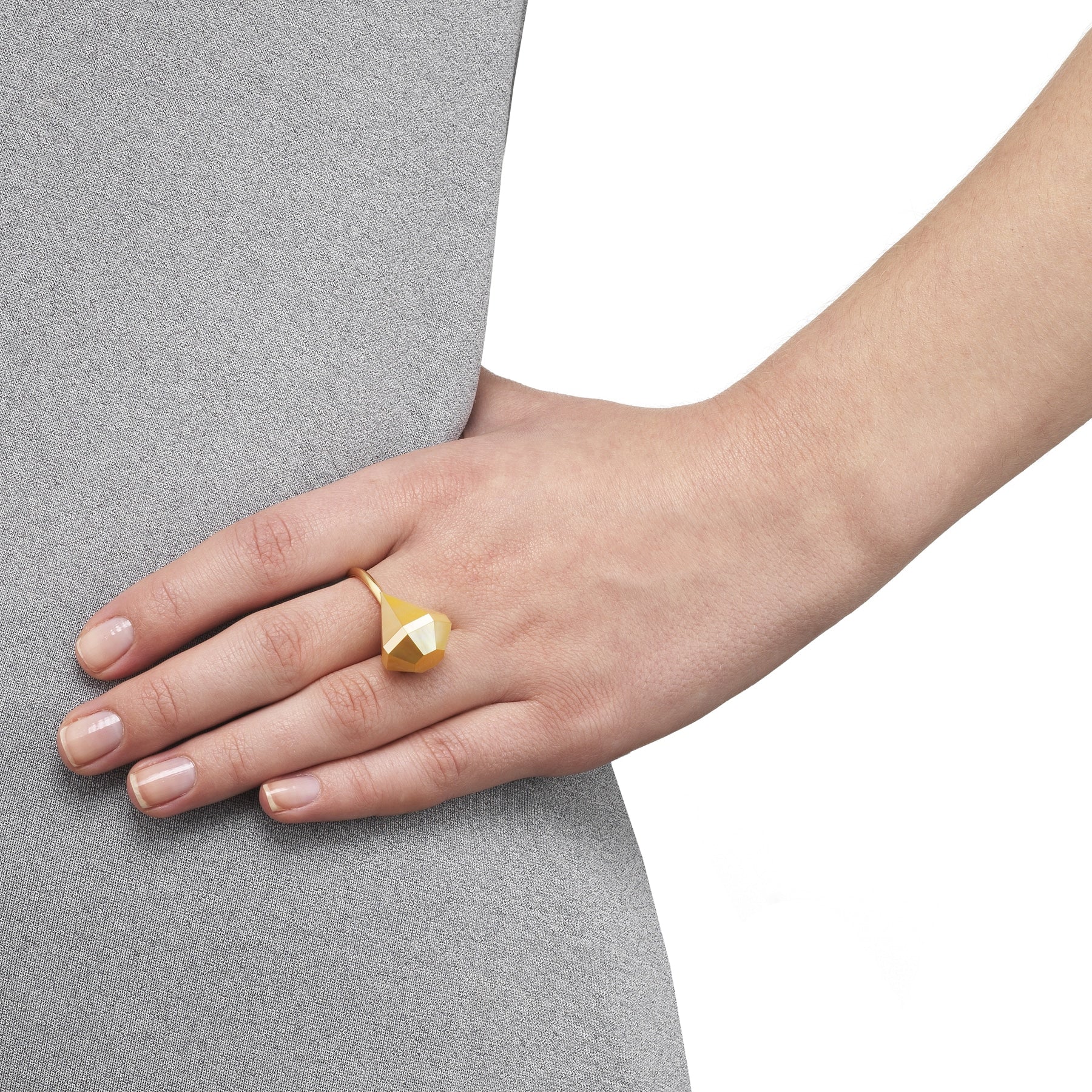 MOP Diamond Ring