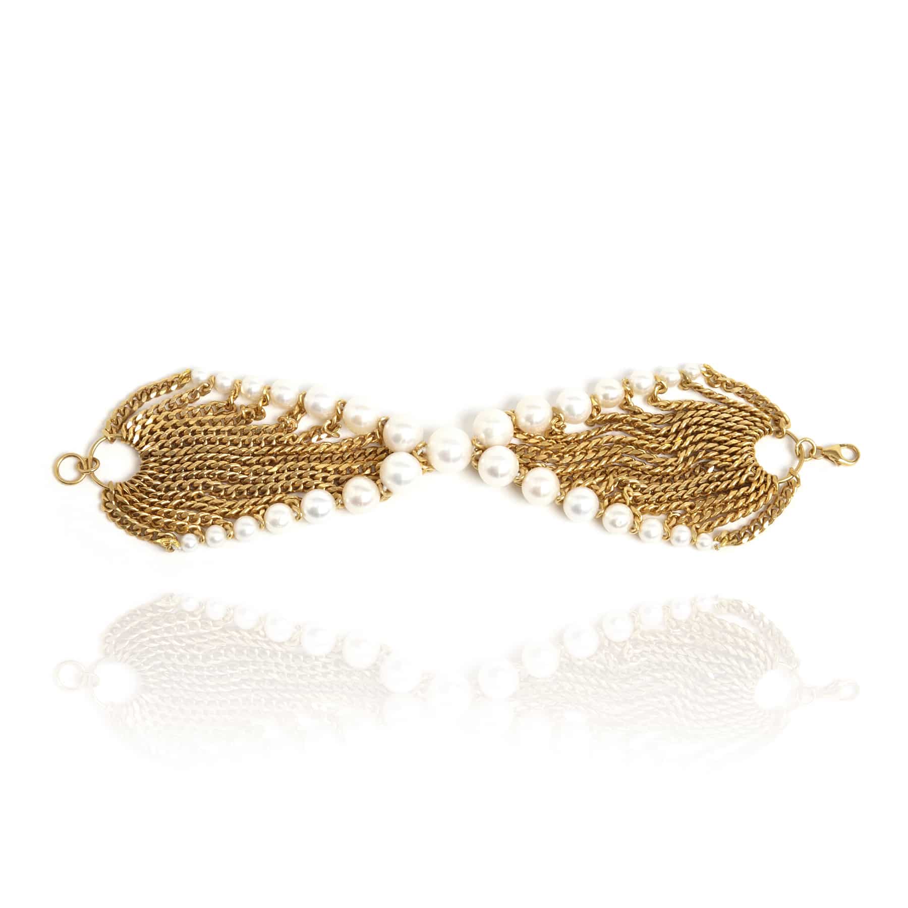 Shell Wide X Bracelet