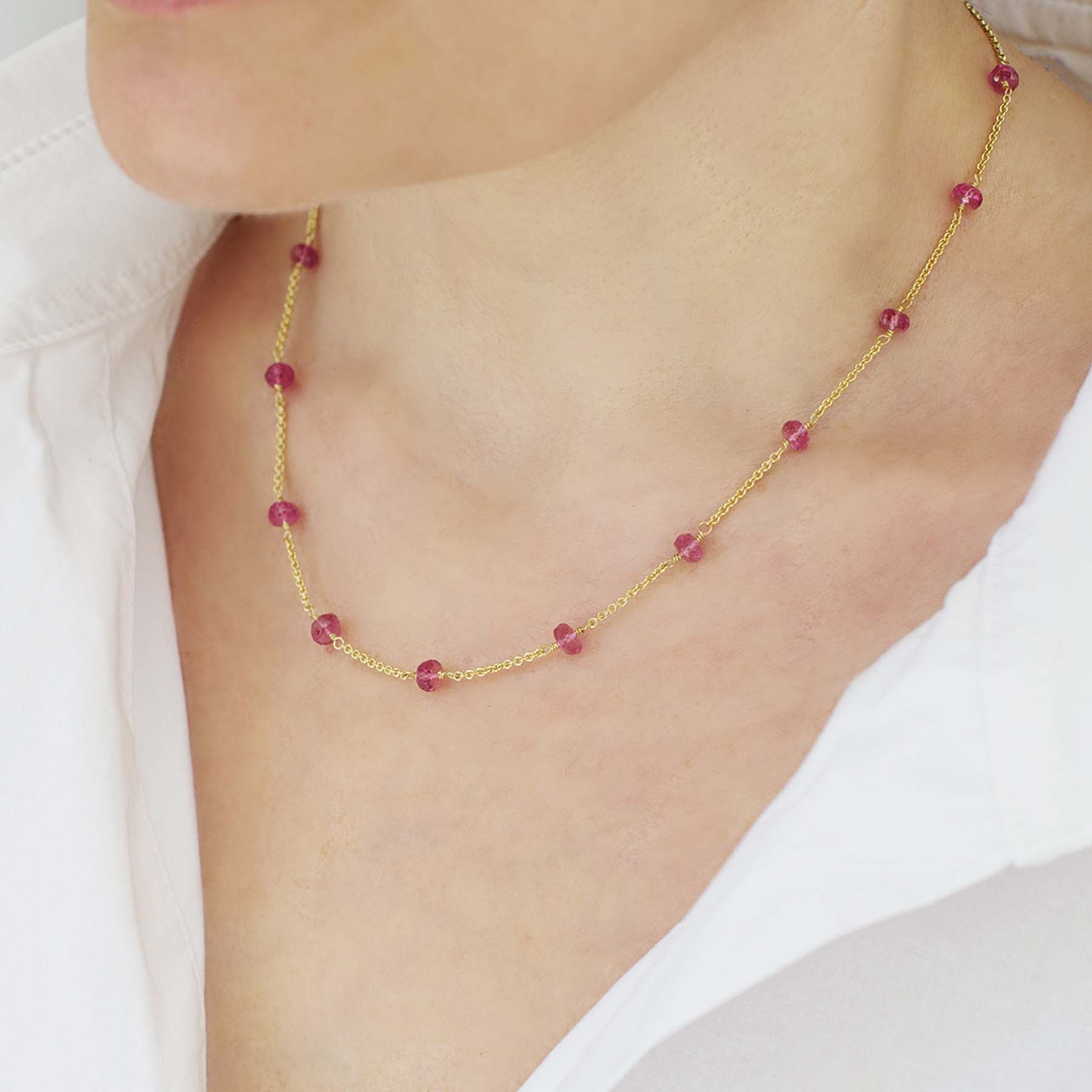 Pear Shape Tourmaline Necklace