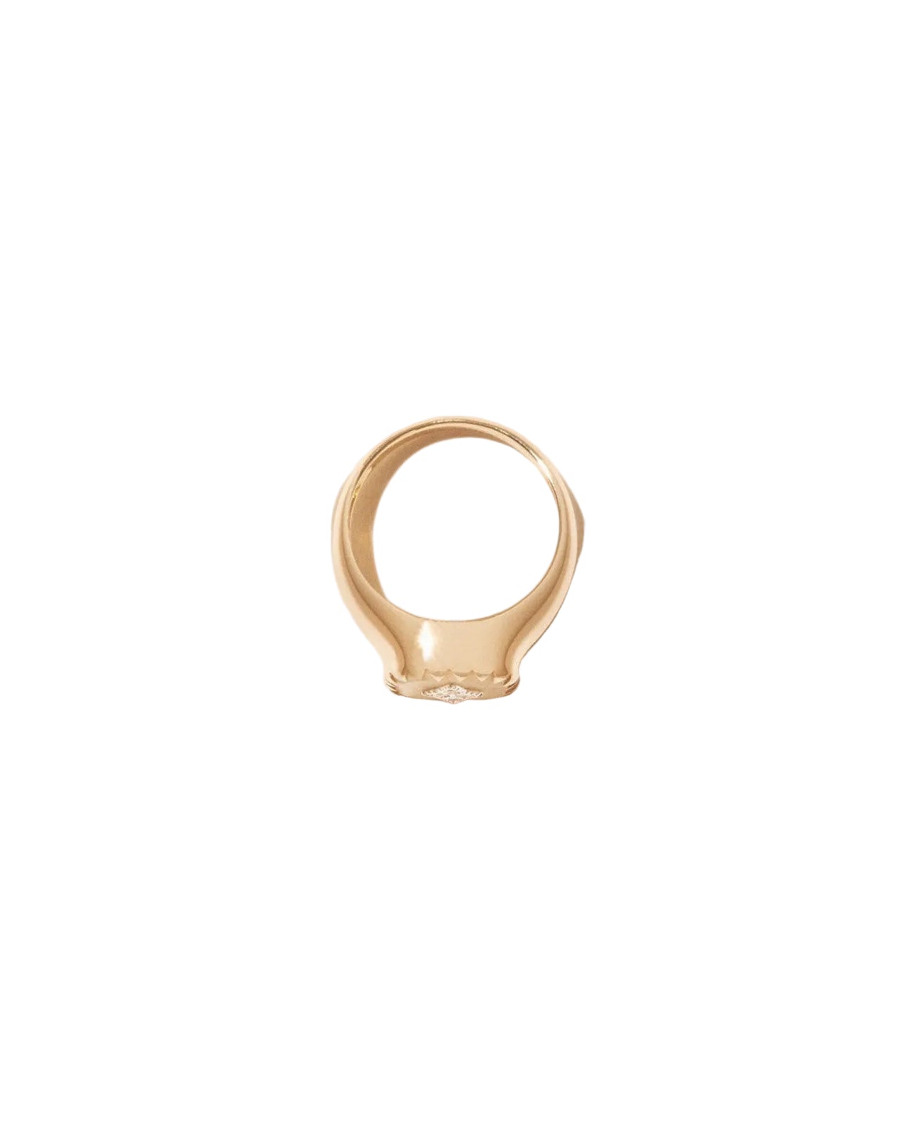 Pierrot Signet Ring White