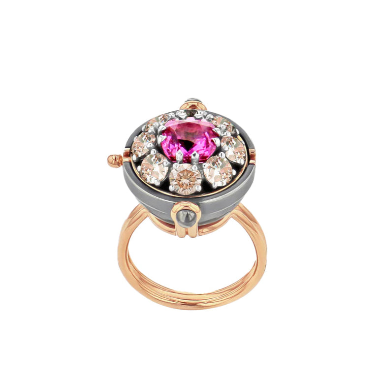 Pink Sapphire Sirius Ring