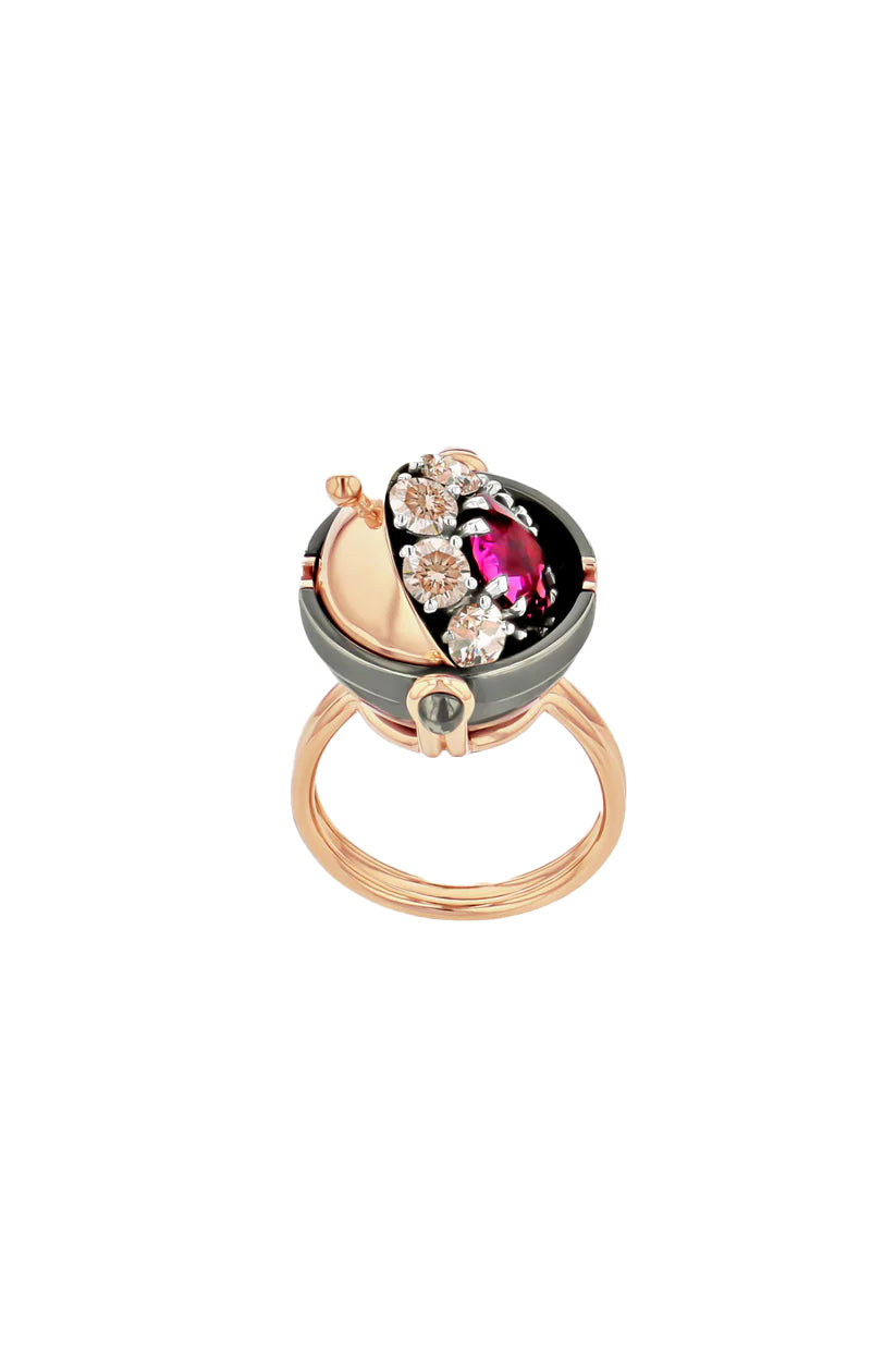 Pink Sapphire Sirius Ring