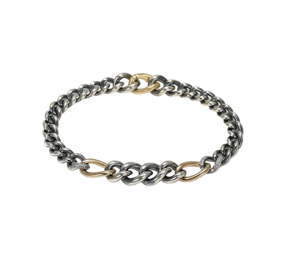 Humete Gradation Diamond Chain Bracelet