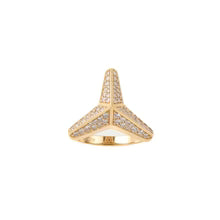 Three Pointed Star Diamond Ring