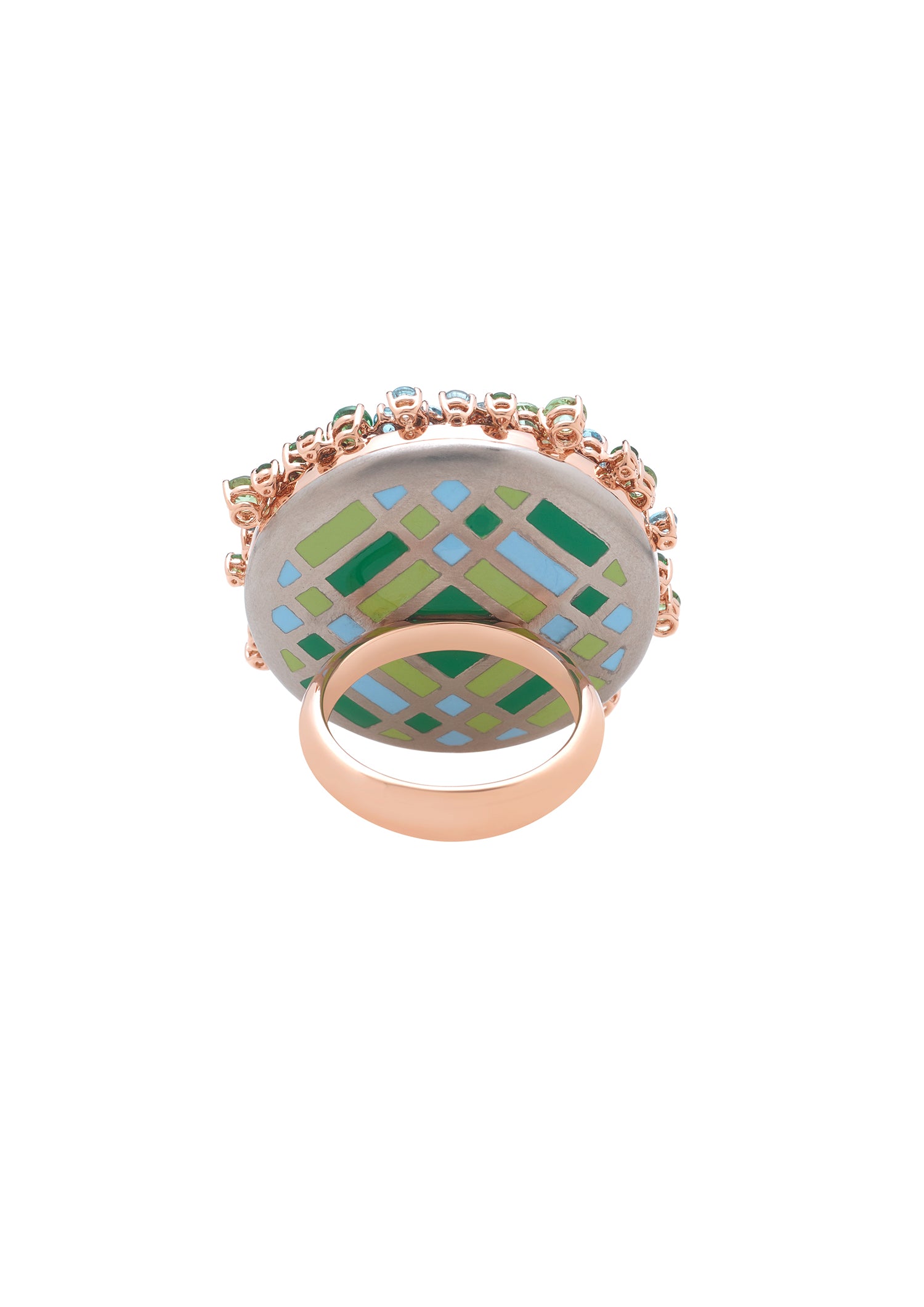 Twiggy Green Ring